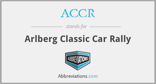 ACCR - Arlberg Classic Car Rally