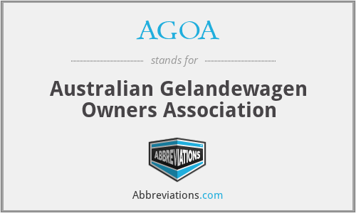 AGOA - Australian Gelandewagen Owners Association