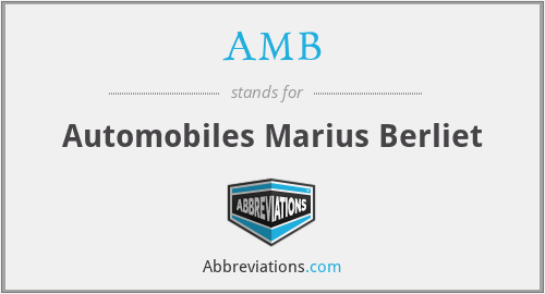 AMB - Automobiles Marius Berliet