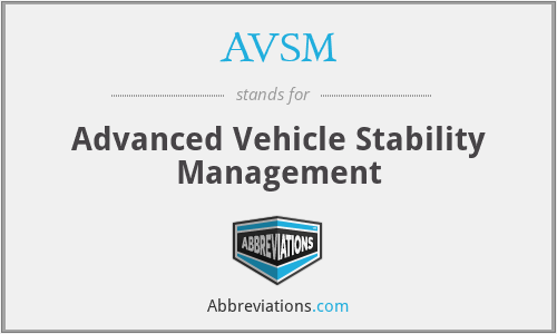 AVSM - Advanced Vehicle Stability Management