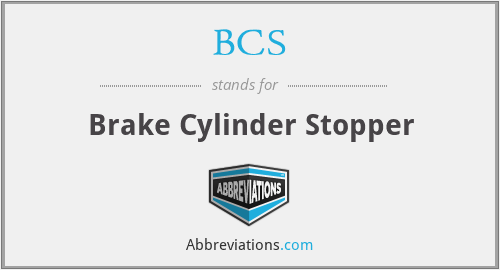 BCS - Brake Cylinder Stopper