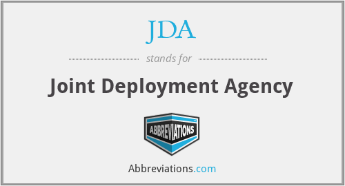 What does JDA stand for?