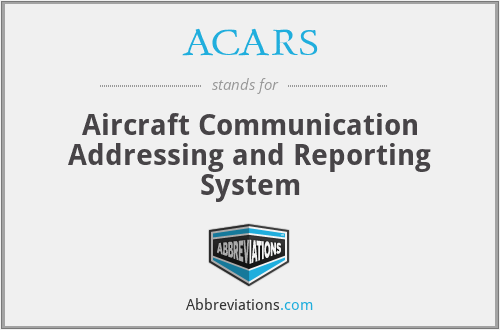 What does ACARS stand for?