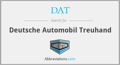 DAT - Deutsche Automobil Treuhand