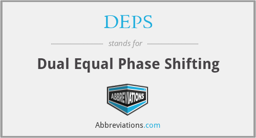 DEPS - Dual Equal Phase Shifting