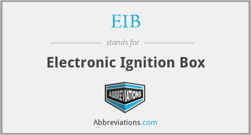 EIB - Electronic Ignition Box