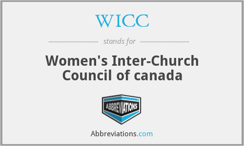 WICC - Women's Inter-Church Council of canada