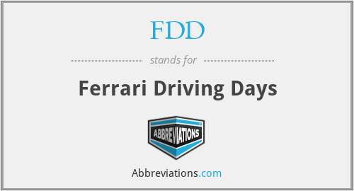 FDD - Ferrari Driving Days