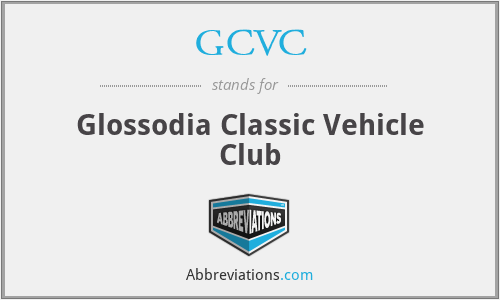 GCVC - Glossodia Classic Vehicle Club