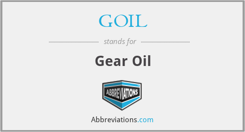 What does GOIL stand for?