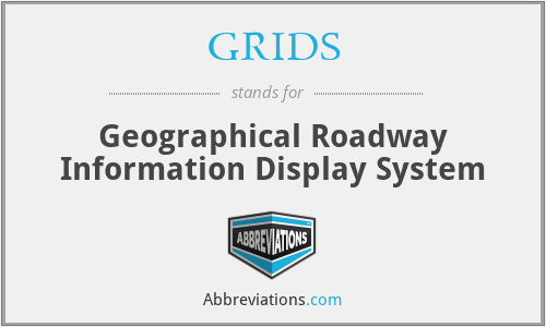 GRIDS - Geographical Roadway Information Display System