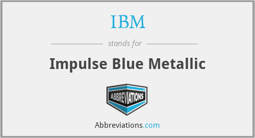 IBM - Impulse Blue Metallic