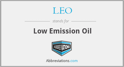 LEO - Low Emission Oil