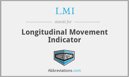LMI - Longitudinal Movement Indicator