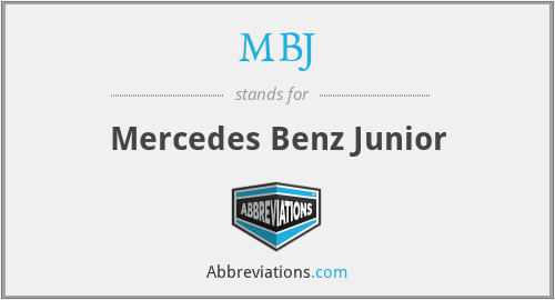 MBJ - Mercedes Benz Junior