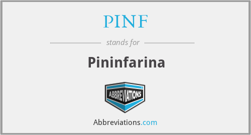 What does PINF stand for?
