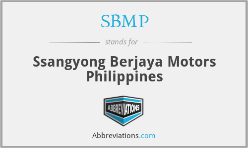 SBMP - Ssangyong Berjaya Motors Philippines