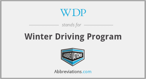 WDP - Winter Driving Program