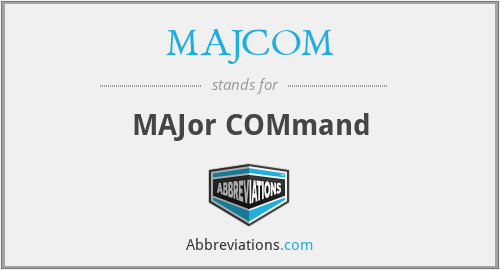 What does MAJCOM stand for?
