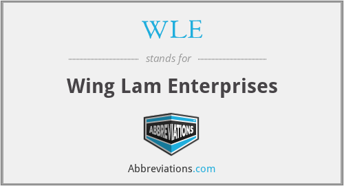 What does WLE stand for?