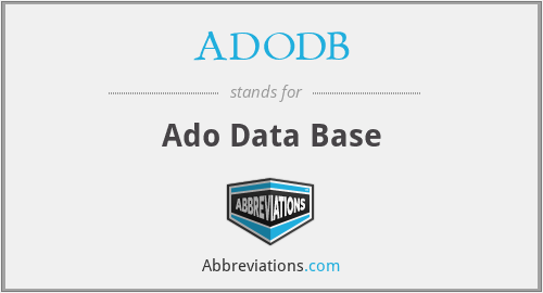 ADODB - Ado Data Base