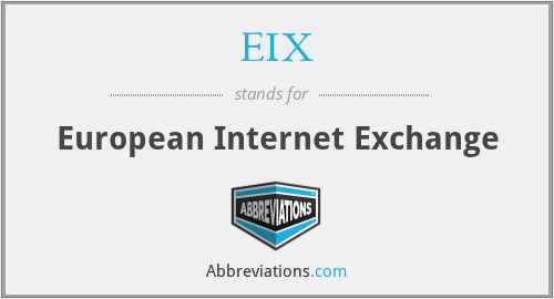 What does EIX stand for?