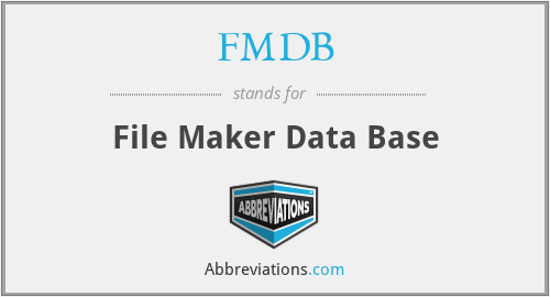 FMDB - File Maker Data Base