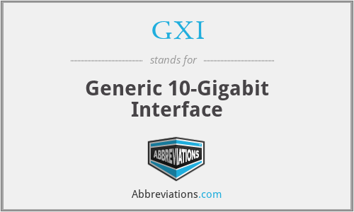 What does GXI stand for?