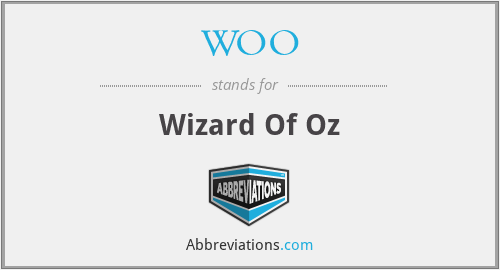 What does WOO stand for?