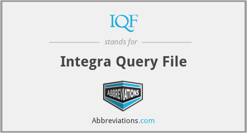 IQF - Integra Query File