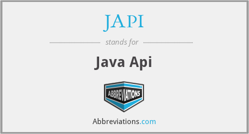 What does JAPI stand for?