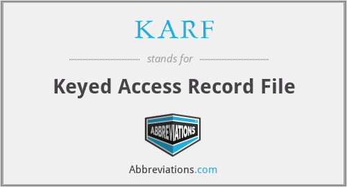 KARF - Keyed Access Record File