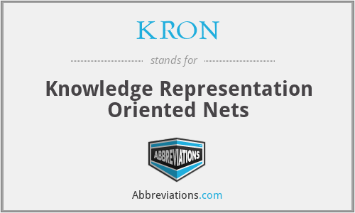 KRON - Knowledge Representation Oriented Nets