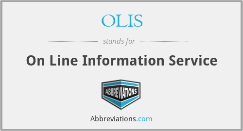 What does OLIS stand for?