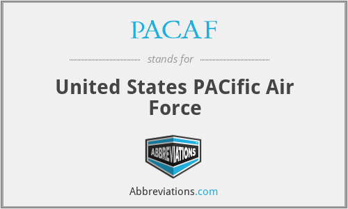 What does PACAF stand for?
