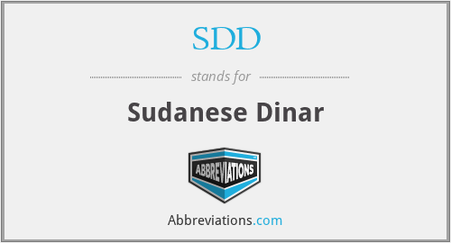 What does SDD stand for?