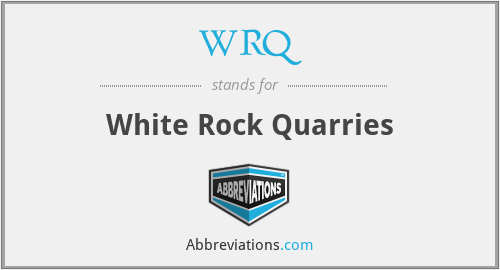 What does quarries stand for?