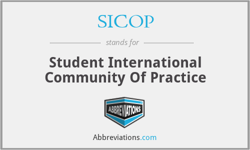 SICOP - Student International Community Of Practice