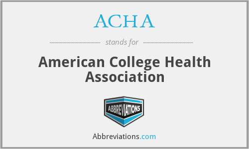 What does ACHA stand for?