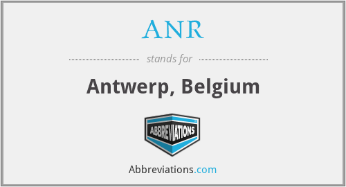 What does ANR stand for?