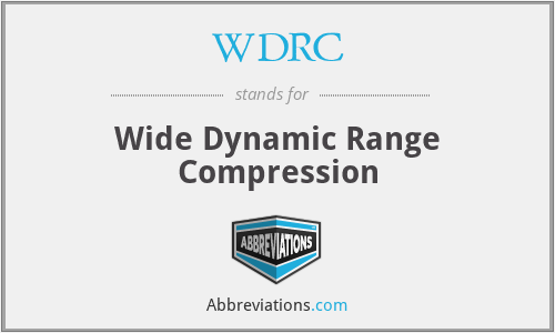 What does WDRC stand for?