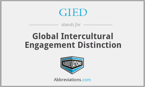 GIED - Global Intercultural Engagement Distinction