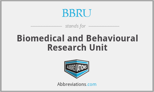 What does BBRU stand for?