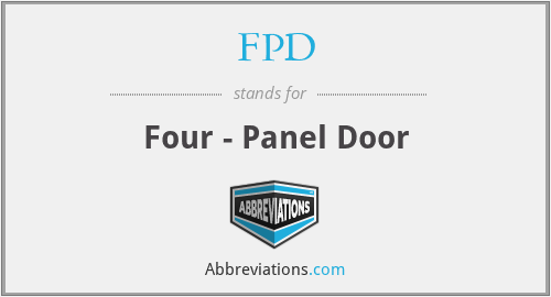 FPD - Four - Panel Door
