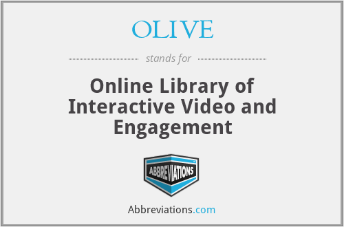OLIVE - Online Library of Interactive Video and Engagement