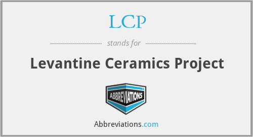 LCP - Levantine Ceramics Project