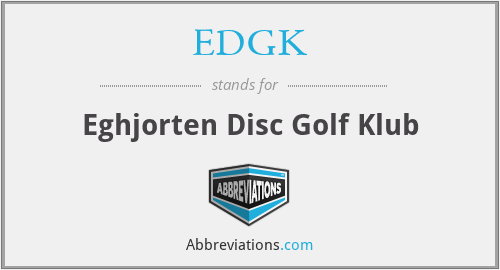 EDGK - Eghjorten Disc Golf Klub