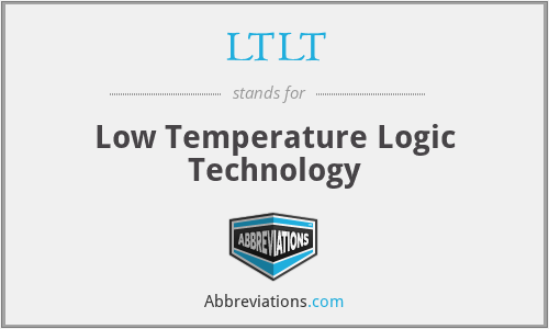 LTLT - Low Temperature Logic Technology