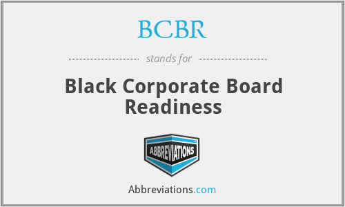 What does BCBR stand for?