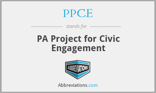 PPCE - PA Project for Civic Engagement